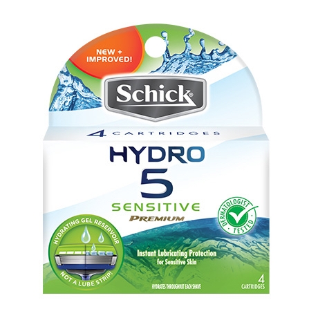 Лезвия Schick Hydro 5 Premium Sensitive (4 карт.)