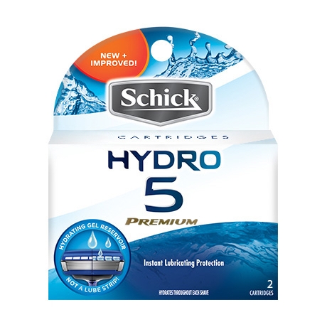 Сменные лезвия Schick Hydro 5 Premium (2 картриджа)