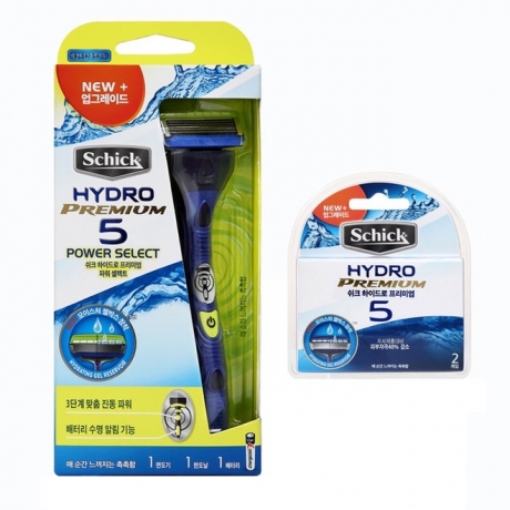Бритва Schick Hydro 5 Power Select Premium (1 бритва + 2 картриджа)