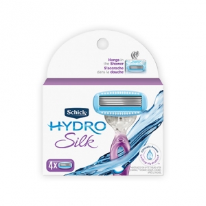 Сменные лезвия Schick Hydro Silk (4 картриджа)