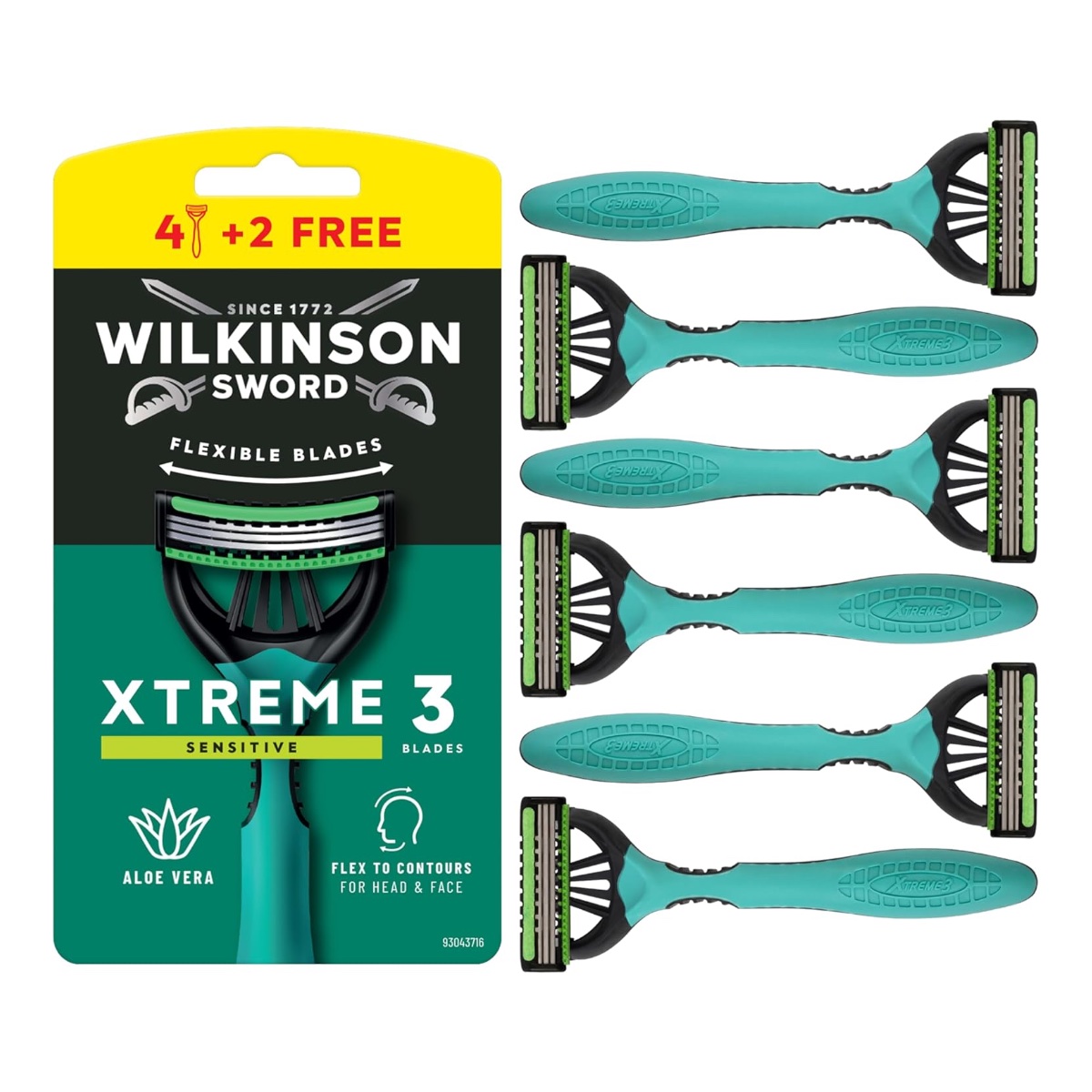 Одноразовые бритвы Wilkinson Sword Xtreme 3 Sensitive (4 бритвы)