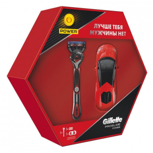 Подарочный набор Gillette ProGlide Power Red с коллекционной моделью автомобиля Lamborghini