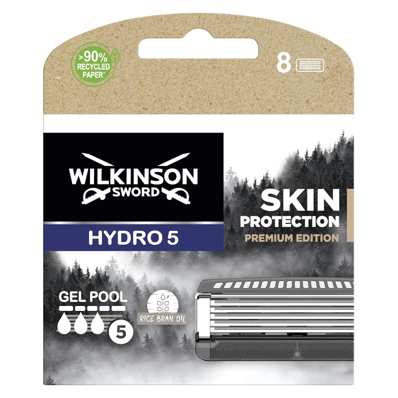 Сменные кассеты Wilkinson Sword Hydro 5 Skin Protection Premium Edition (8 картриджей)