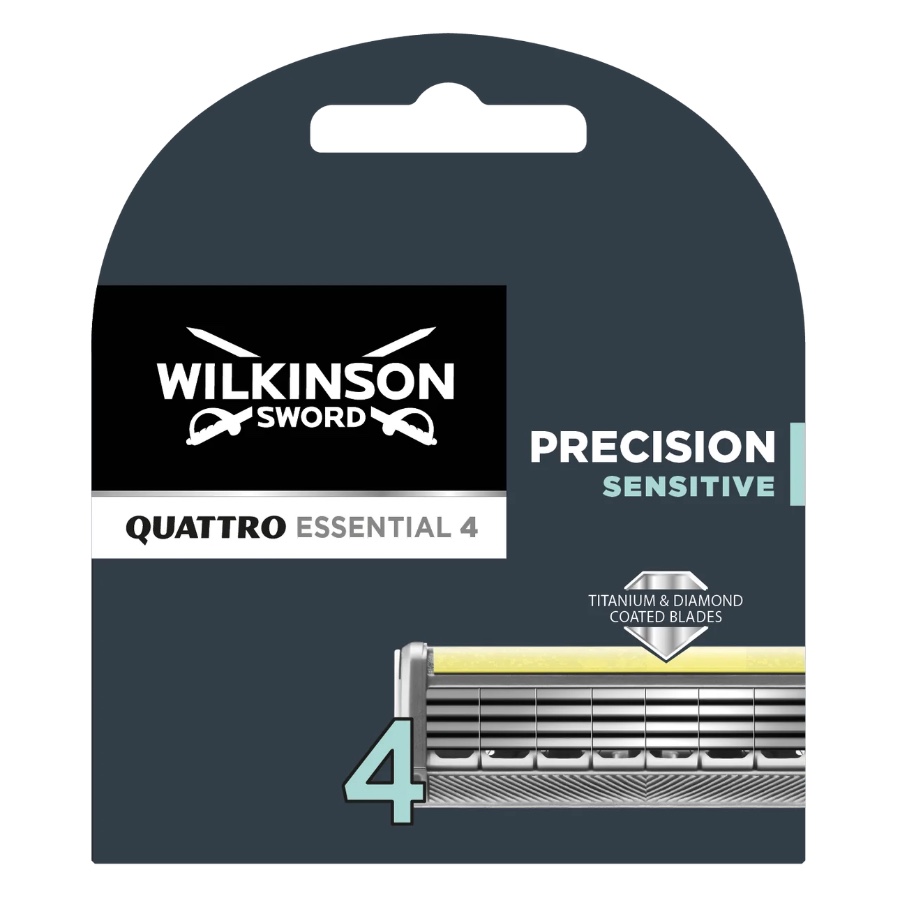 Сменные кассеты Wilkinson Sword Quattro Titanium Precision Sensitive (4 карт.)