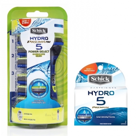 Бритва Schick Hydro 5 Power Select Premium (1 бритва + 8 картриджей)