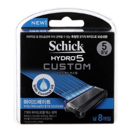 Сменные кассеты Schick Hydro 5 Custom Hydrate (8 картриджей)