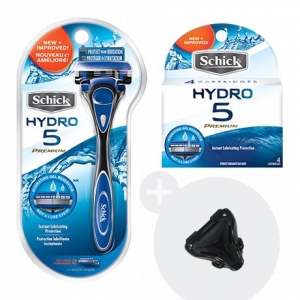 Промо-набор Schick Hydro 5 Premium (1 бритва + 4 картриджа)