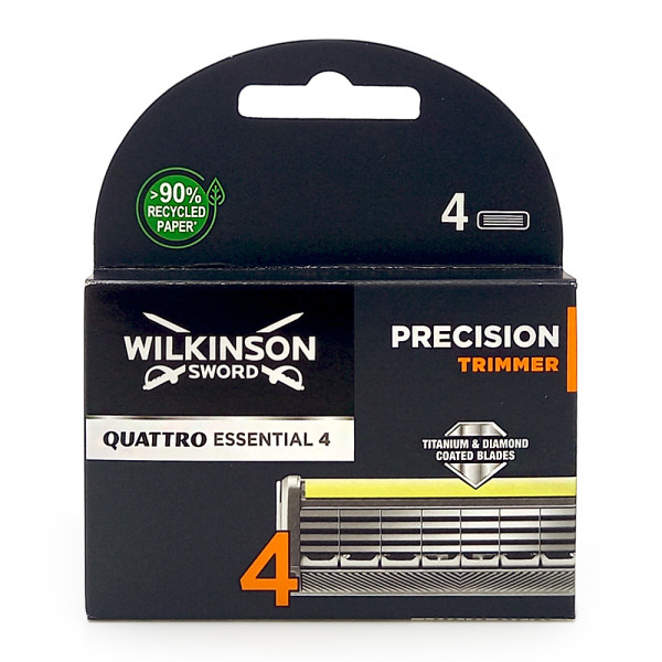 Сменные кассеты Wilkinson Sword Quattro Titanium Precision Trimmer (4 карт.)