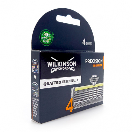 Сменные кассеты Wilkinson Sword Quattro Titanium Precision Trimmer (4 карт.)