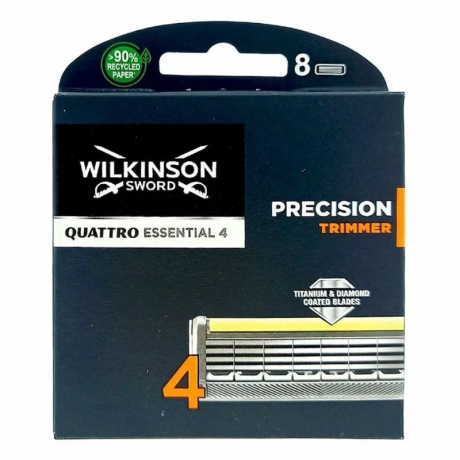 Сменные кассеты Wilkinson Sword Quattro Titanium Precision Trimmer (8 карт.)
