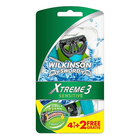 Одноразовые бритвы Wilkinson Sword Xtreme 3 Sensitive (6 бритв)
